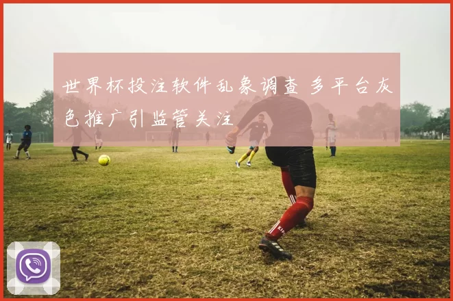世界杯投注软件乱象调查 多平台灰色推广引监管关注
